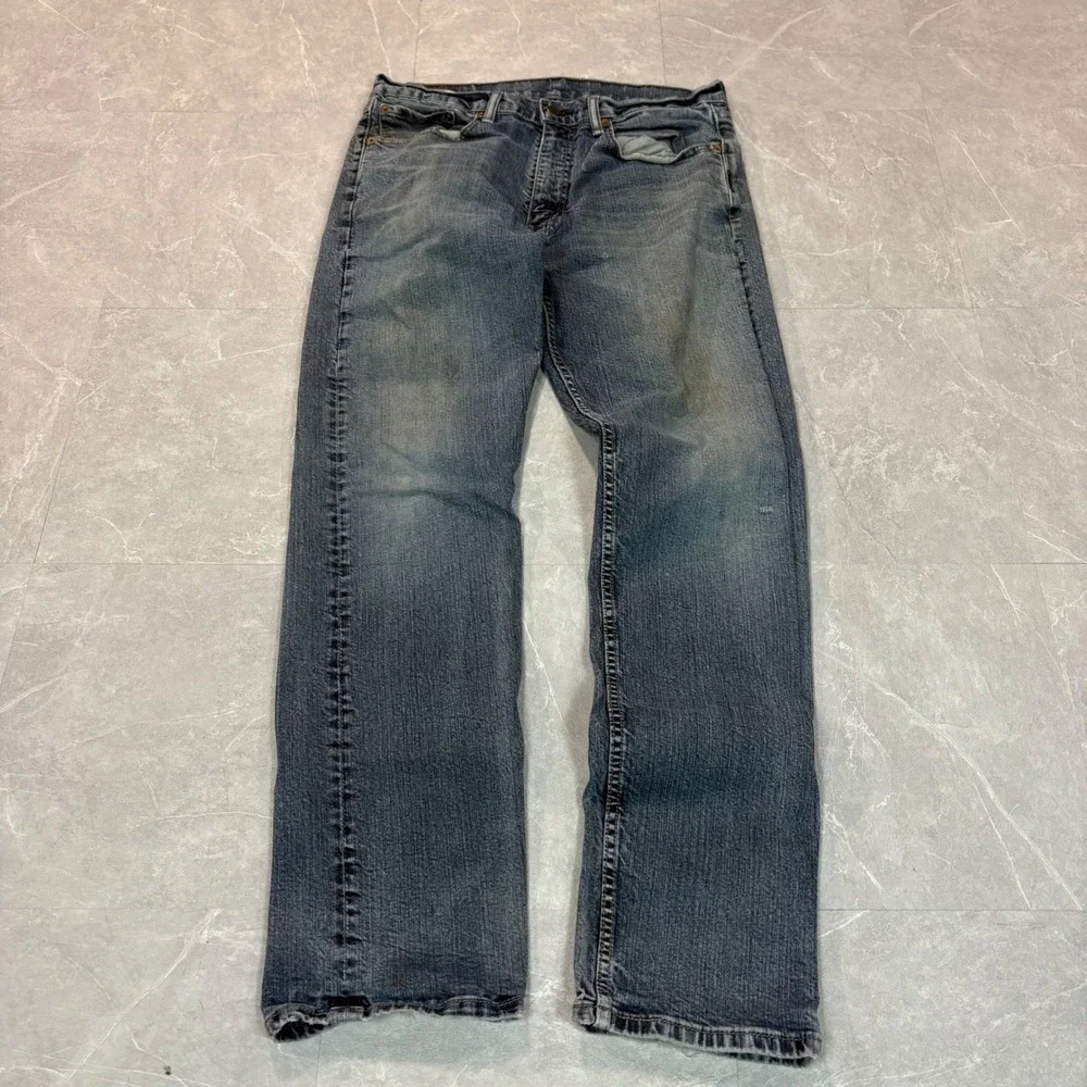 Levis 514 Straight Fit Mens Jeans Blue Denim W34 L34 2818